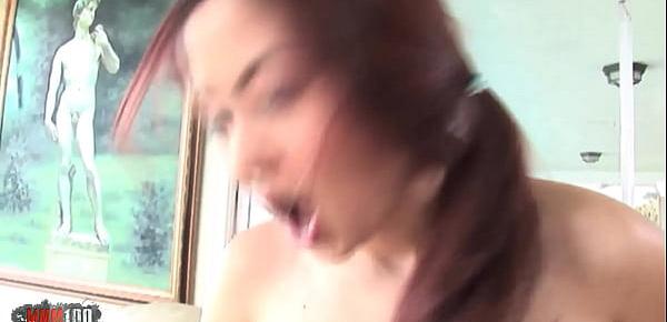  Petite asian fucked by a big black cock